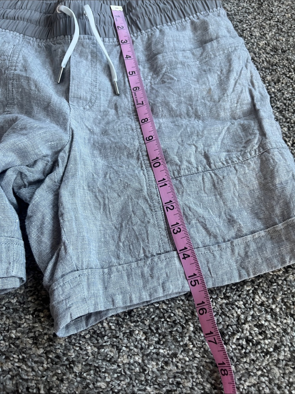 ATHLETA Cabo Linen Shorts Gray size 8 - Picture 9 of 10